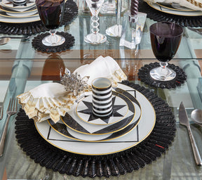 Kim Seybert Luxury Etoile Placemat in Black