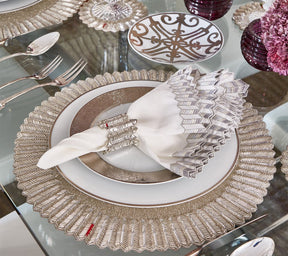 Kim Seybert, Inc.Etoile Placemat in Crystal & Silver, Set of 2 in a Gift BoxPlacemats