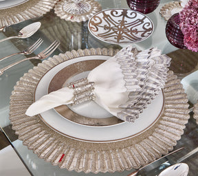 Kim Seybert Luxury Etoile Placemat in Crystal & Silver