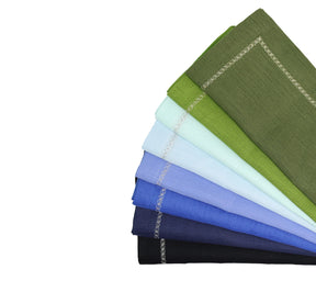 Classic Napkins in Blues & Greens, Set of 4