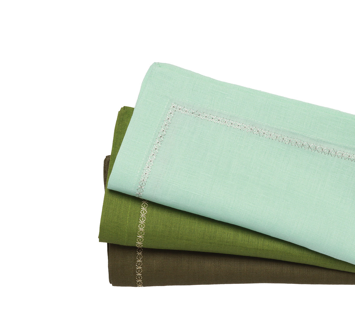 Classic Napkins Greens, Set of 4
