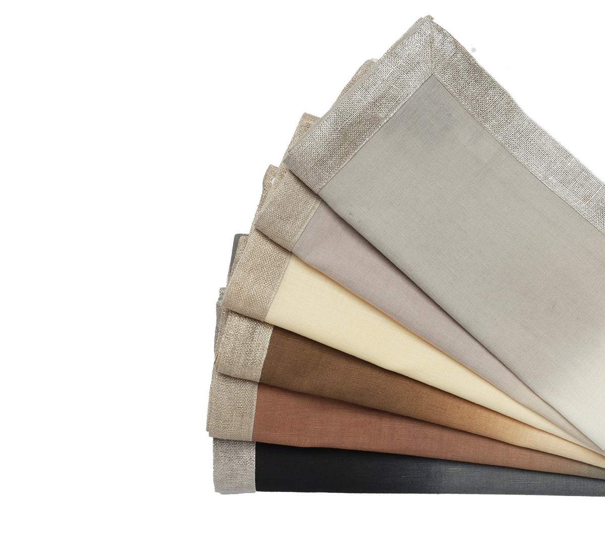 Dip Dye Napkins in Neutral Tones, Set of 4