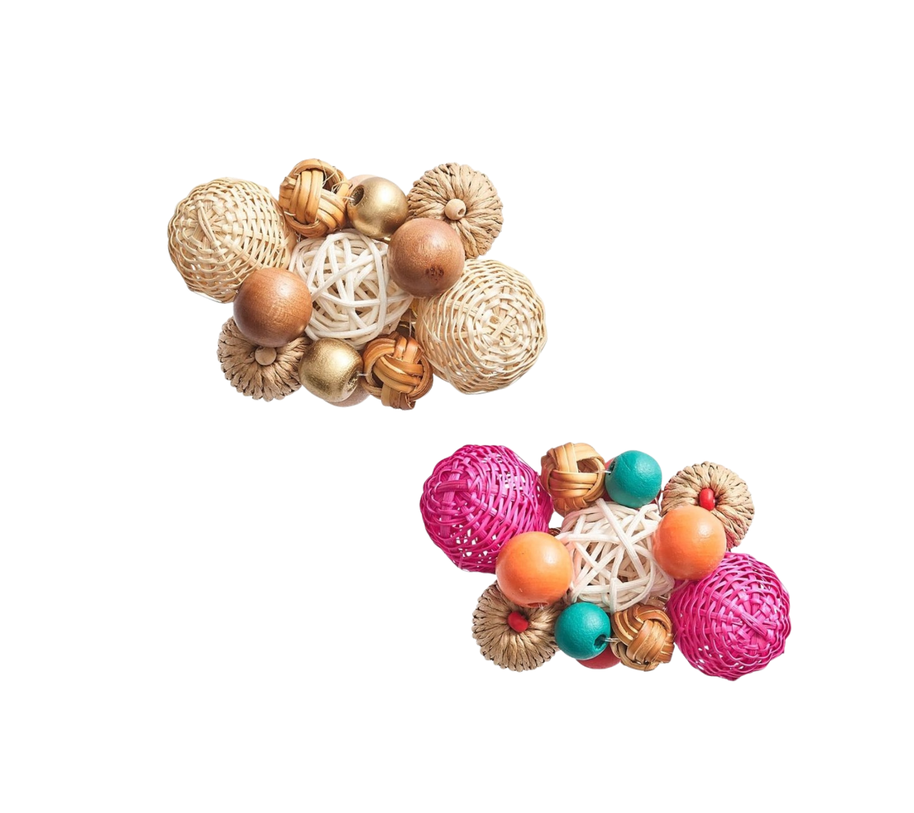 Java Napkin Rings, Set of 4