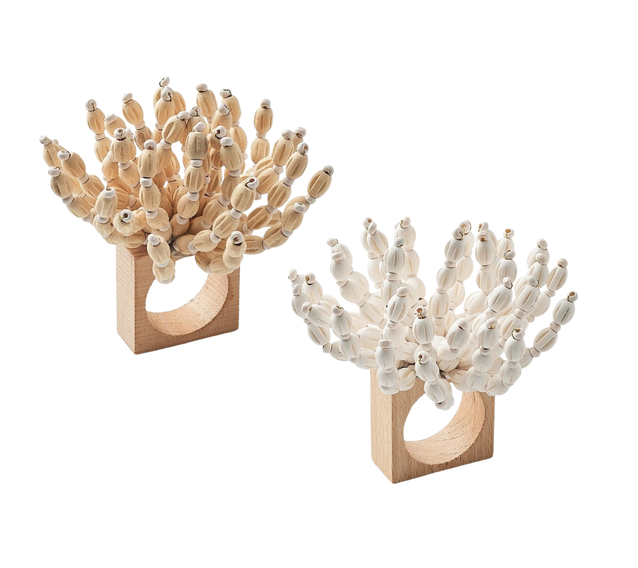 Reed Napkin Rings, Set of 4