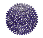 Round Bamboo Placemat in Navy Blue