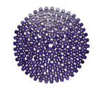 Round Bamboo Placemat in Navy Blue