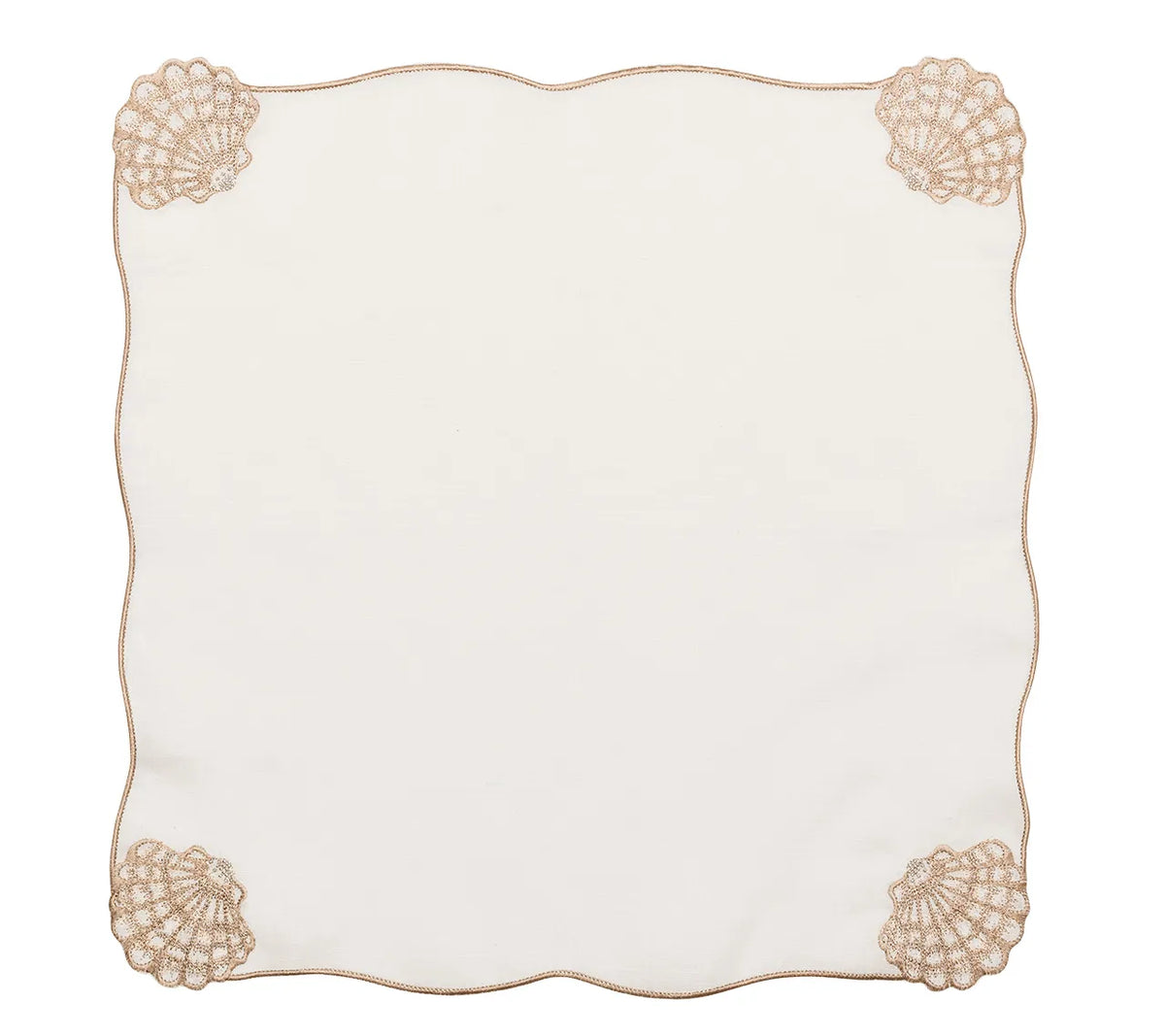 Beachcomber Napkin in White & Natural, Set of 4