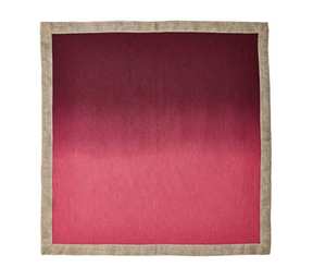 Dip Dye Napkins in Warm Tones, Set of 4