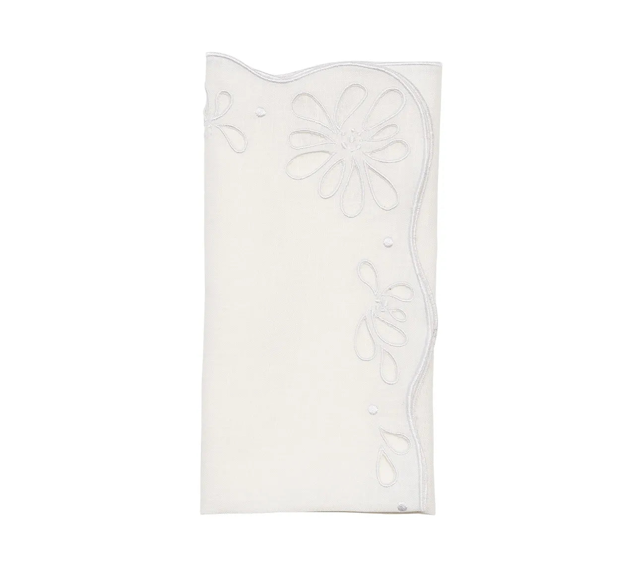 Bloom Napkin in White, Set of 4