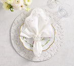 Bloom Napkin in White, Set of 4