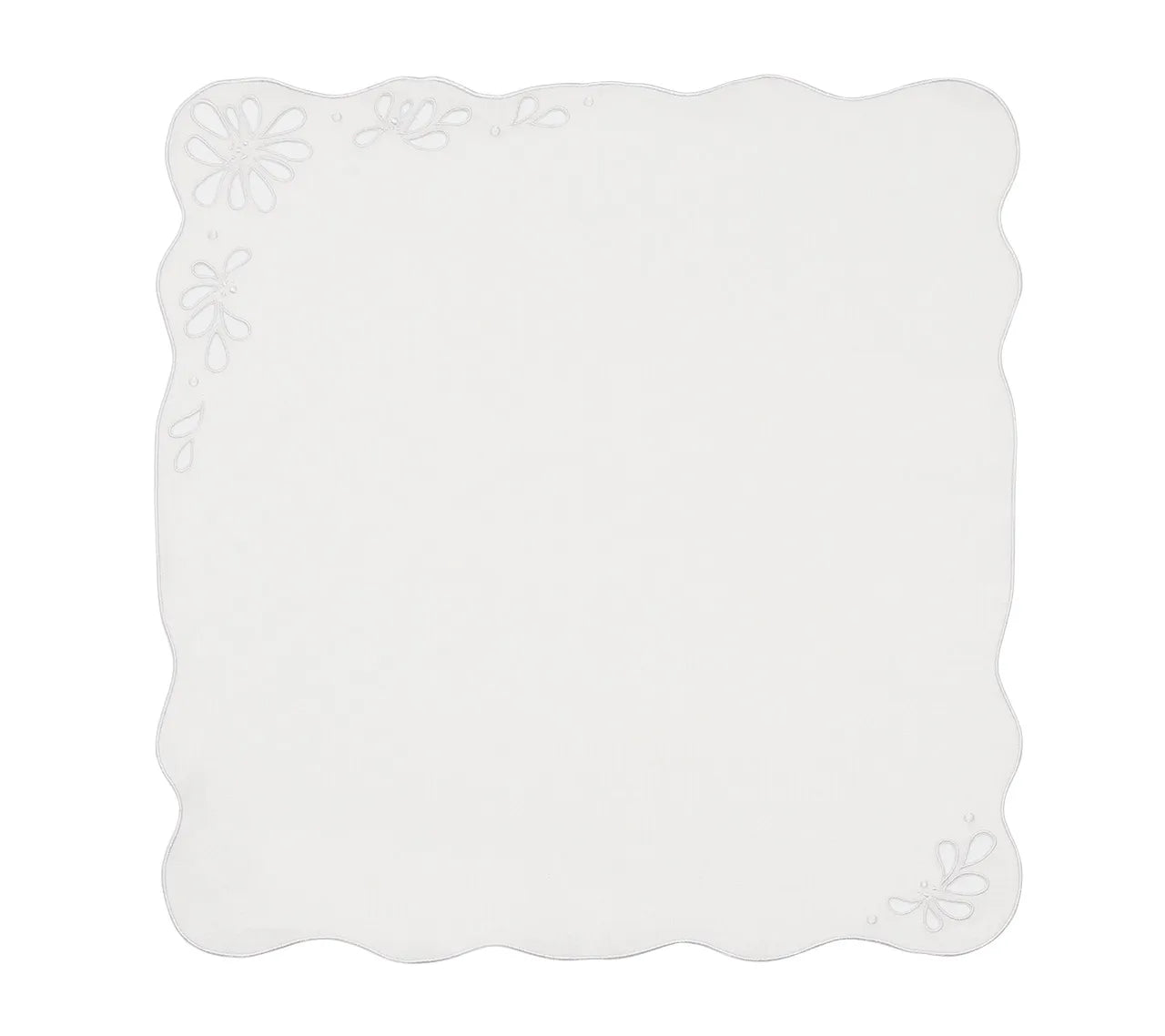 Bloom Napkin in White, Set of 4