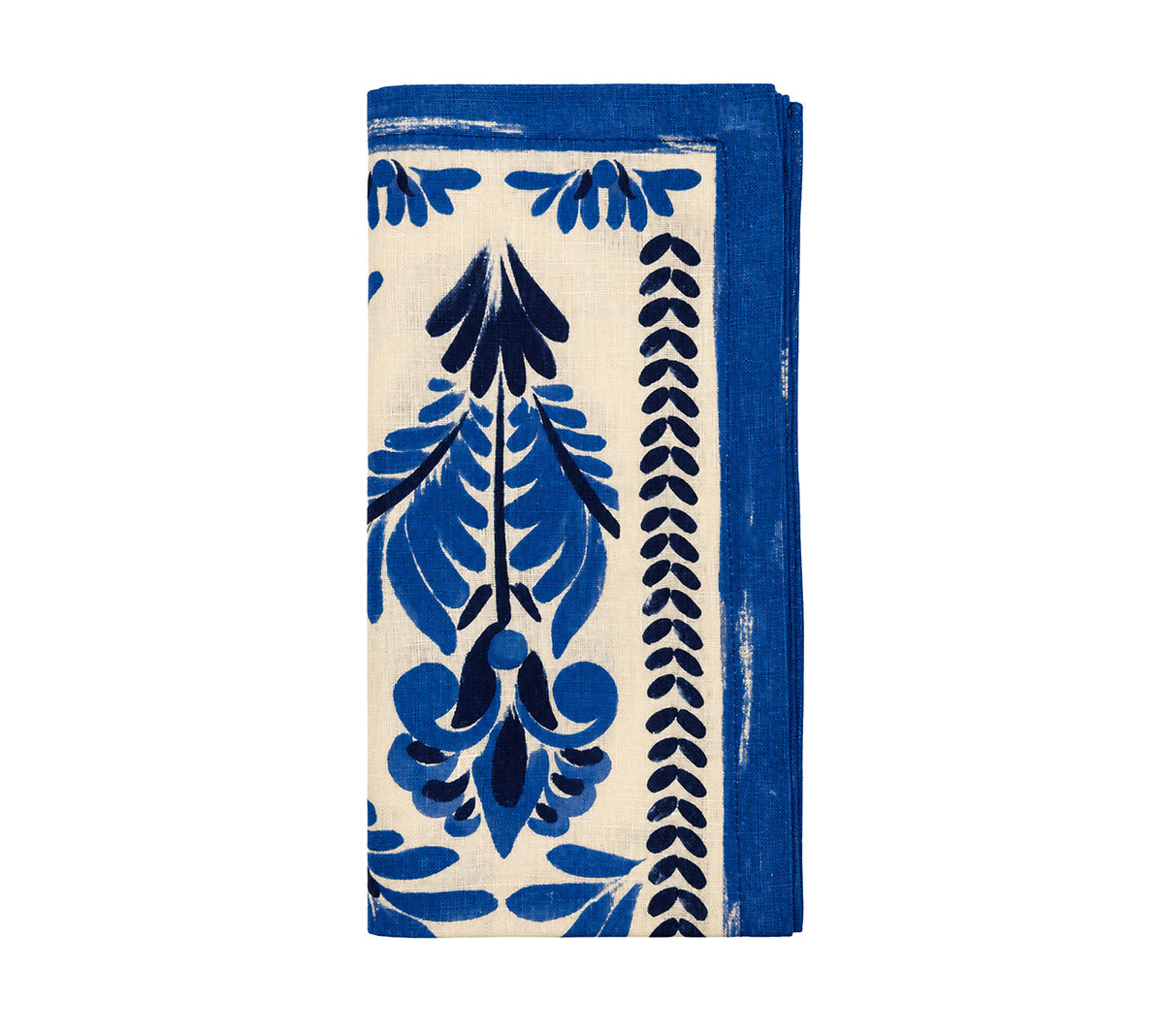 Sample: Botanica Napkin in Ivory & Navy