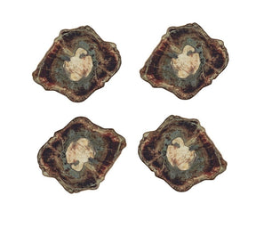 Kim Seybert, Inc.Fossil Drink Coasters in Multi, Set of 4 in a Gift BoxDrink Coasters