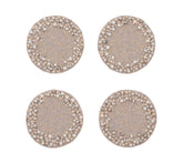 Zen Coasters in Gray & Taupe, Set of 4 in a Gift Bag