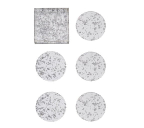 Kim Seybert, Inc.Stardust Drink Coasters in Clear & Silver, Set of 6 in a CaddyDrink Coasters