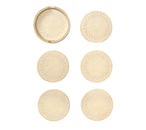 Starry Night Coaster in Gold & Silver, Set of 6 in a Caddy