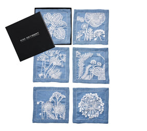 Kim Seybert, Inc.Sunprint Cocktail Napkins Multi, Set of 6 in a Gift BoxCocktail Napkins