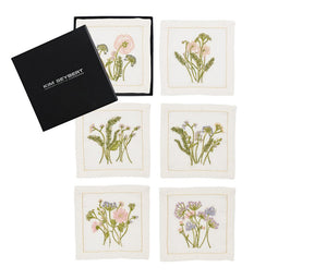 Kim Seybert, Inc.Meadow Cocktail Napkins in Multi, Set of 6 in Gift BoxCocktail Napkins