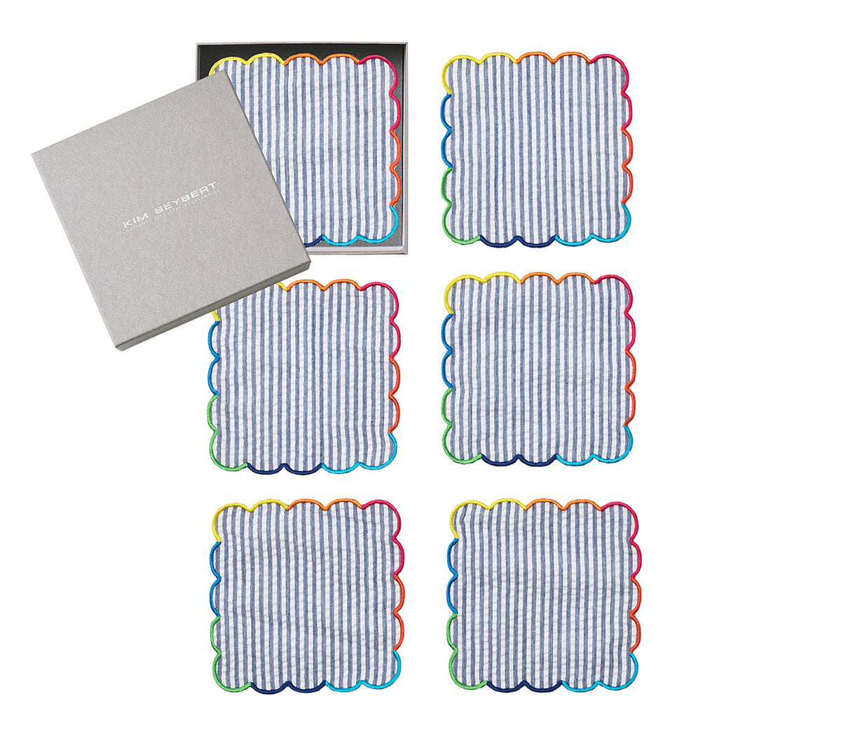 Fiesta Cocktail Napkins in Multi, Set of 6 in a Gift Box