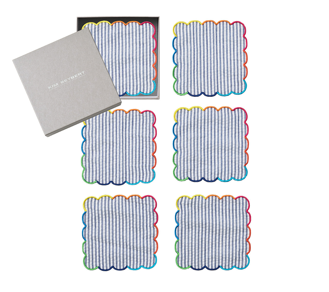 Fiesta Cocktail Napkins in Multi, Set of 6 in a Gift Box