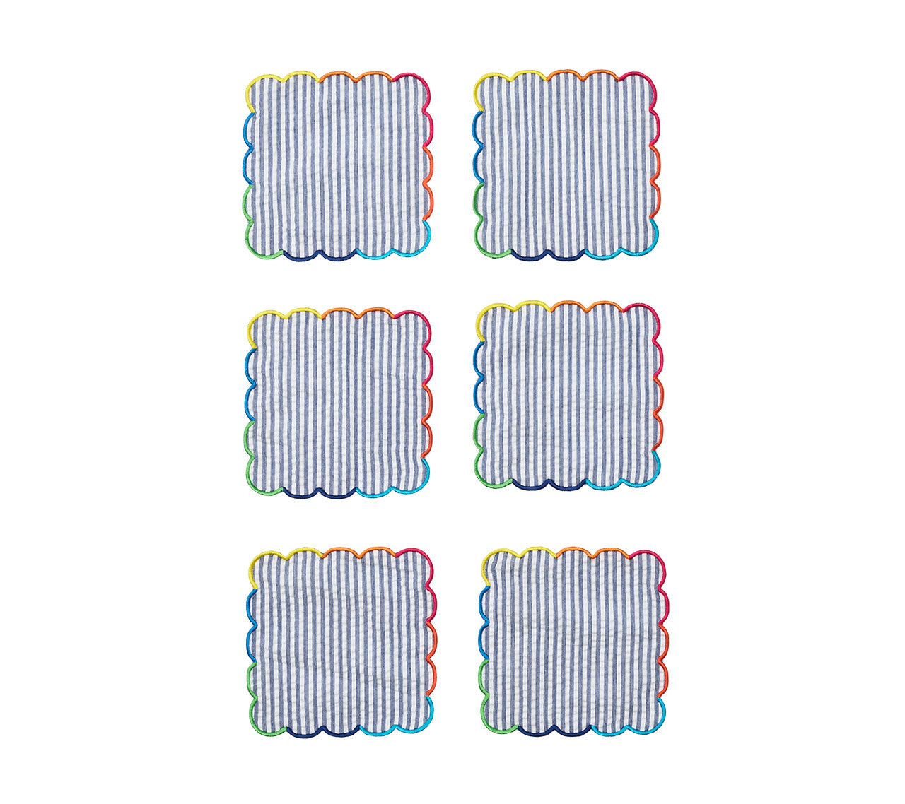 Fiesta Cocktail Napkins in Multi, Set of 6 in a Gift Box