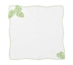 Calypso Napkin in White & Green, Set of 4