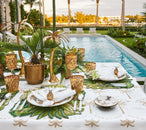 Calypso Placemat in Green & Gold, Set of 2