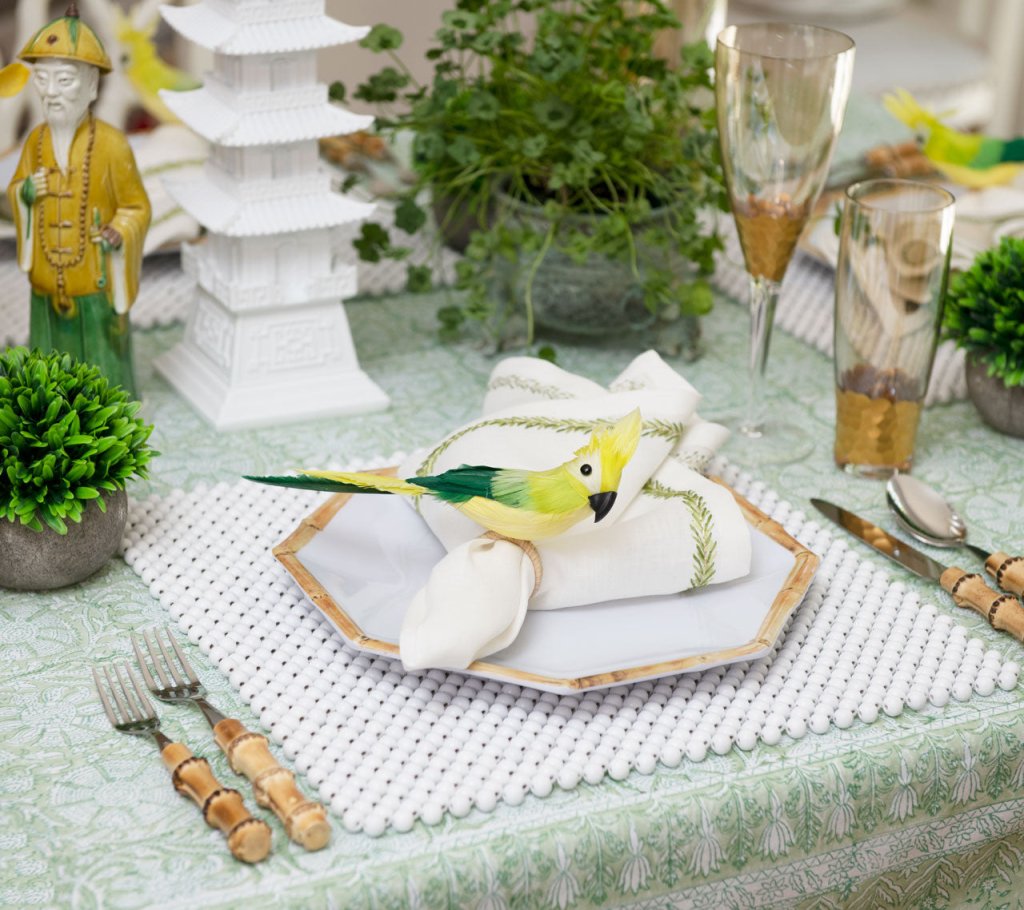 Kim Seybert, Inc.Provence Tablecloth in MintTablecloths