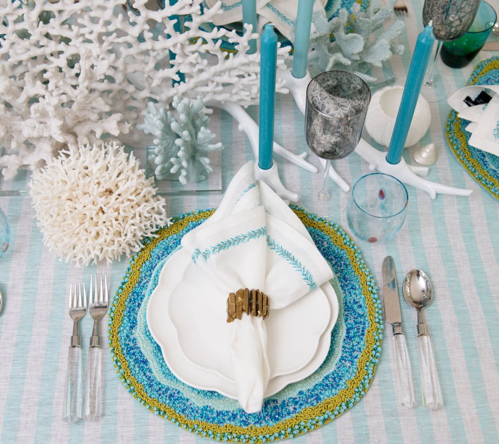 Kim Seybert, Inc.Gala Tumbler in Seafoam, Set of 4Glassware