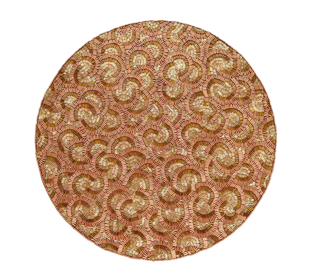 Sample: Waverly Placemat in Copper & Gold