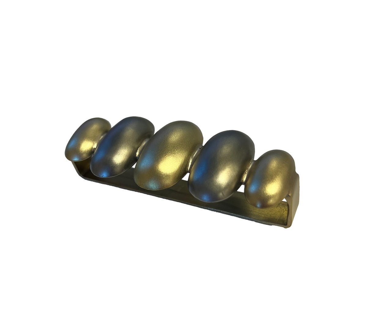 Sample: Knuckles Large Napkin Ring in Silver & Gold