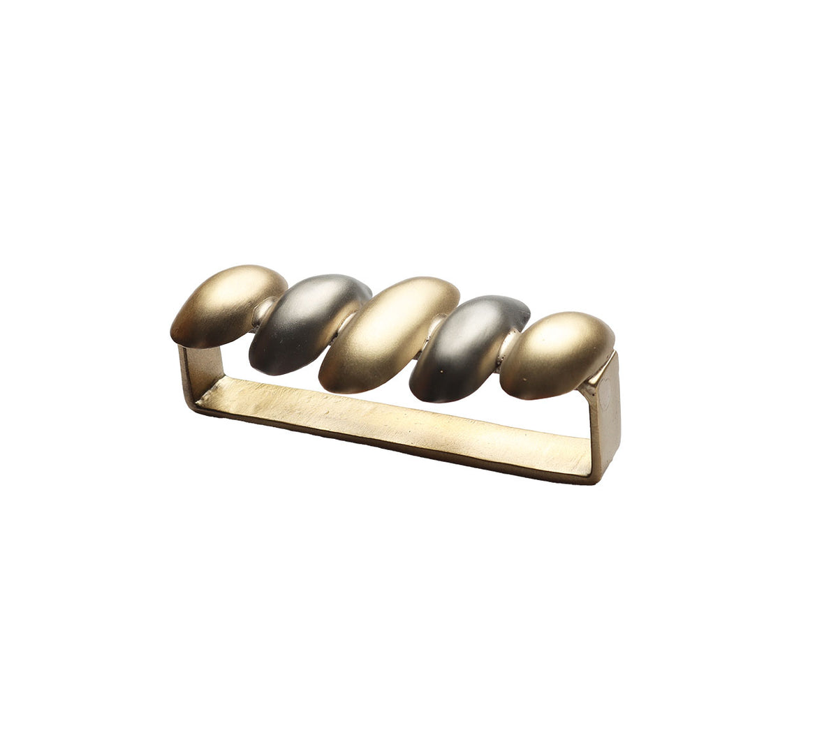 Sample: Knuckles Small Napkin Ring in Silver & Gold