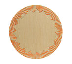 Sample: Sunstitch Placemat in Natural and Orange