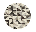 Sample: Geometric Placemat in Ivory and Brown