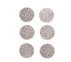 Sample: Adore 6-Piece Coaster Set in Pink, White, and Red