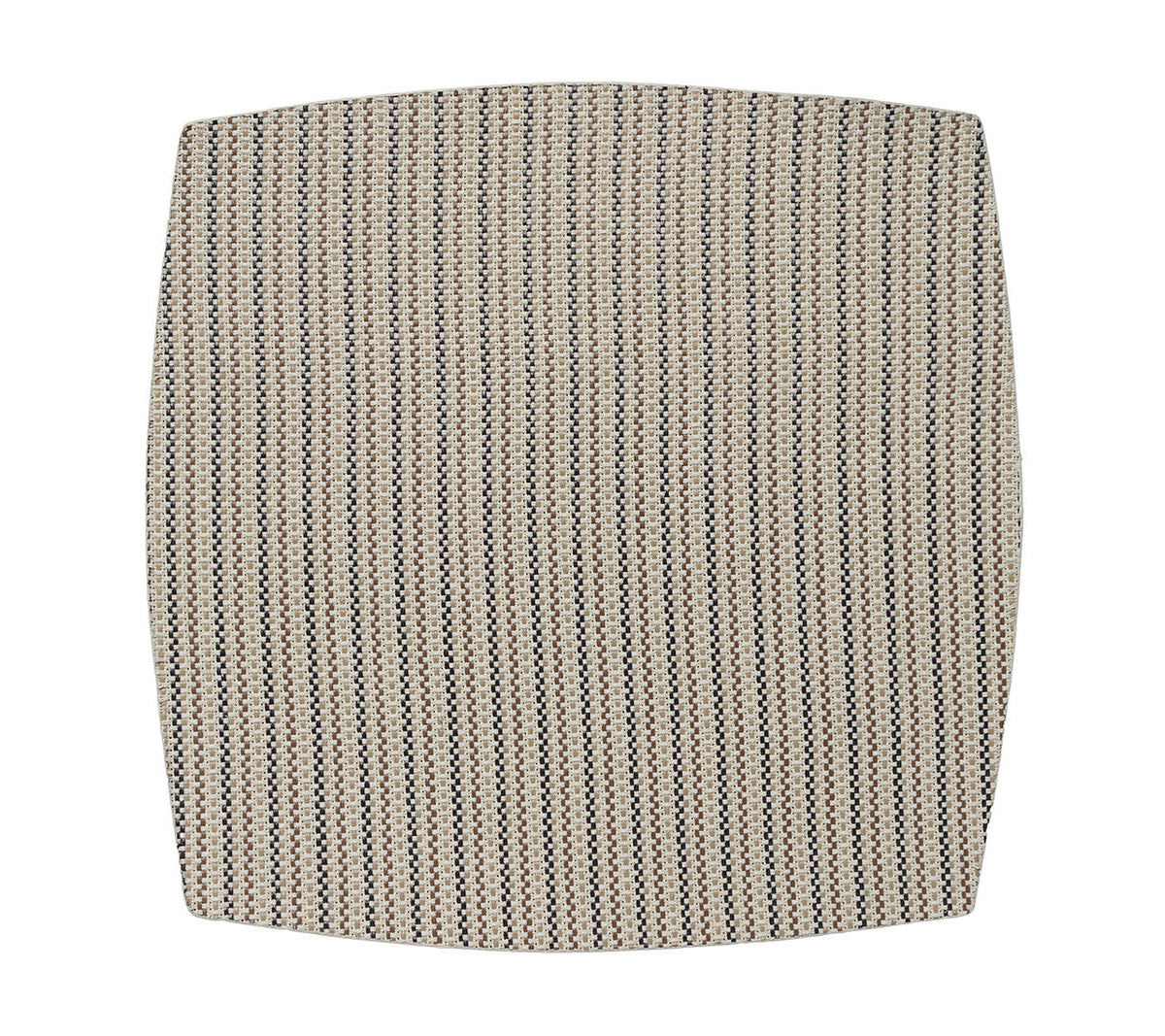 Sample: Square Party Placemat in Brown & Natural