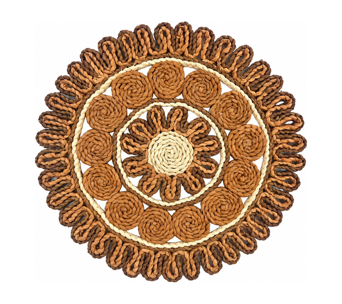 Sample: Petalia Placemat in Rust & Brown
