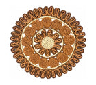 Sample: Petalia Placemat in Rust & Brown