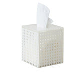 Reed Tissue Box in White