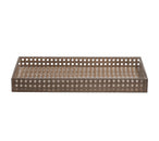 Reed Vanity Tray in Brown, 14.5"L x 7.5"W