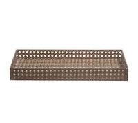 Reed Vanity Tray in Brown, 14.5"L x 7.5"W