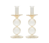 Kim Seybert, Inc.Bella Short Candle Holder in Champagne, Set of 2 in a BoxHome Decor