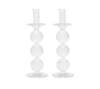 Kim Seybert, Inc.Iris Tall Candle Holder in Clear, Set of 2 in a BoxHome Decor
