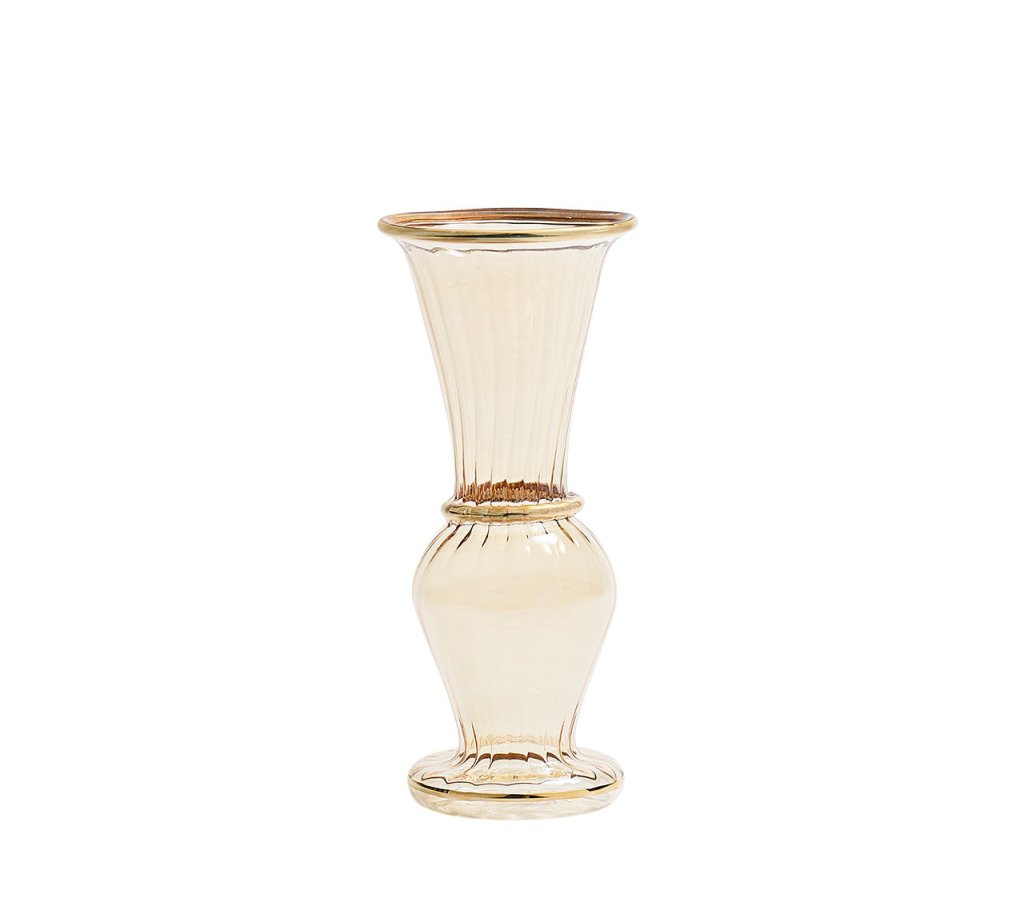 Trumpet Bud Vase in Blue - Thumbnail 5