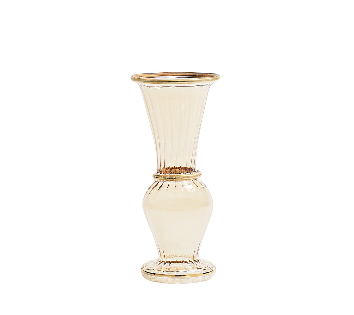 Kim Seybert Luxury Trumpet Bud Vase in Champagne