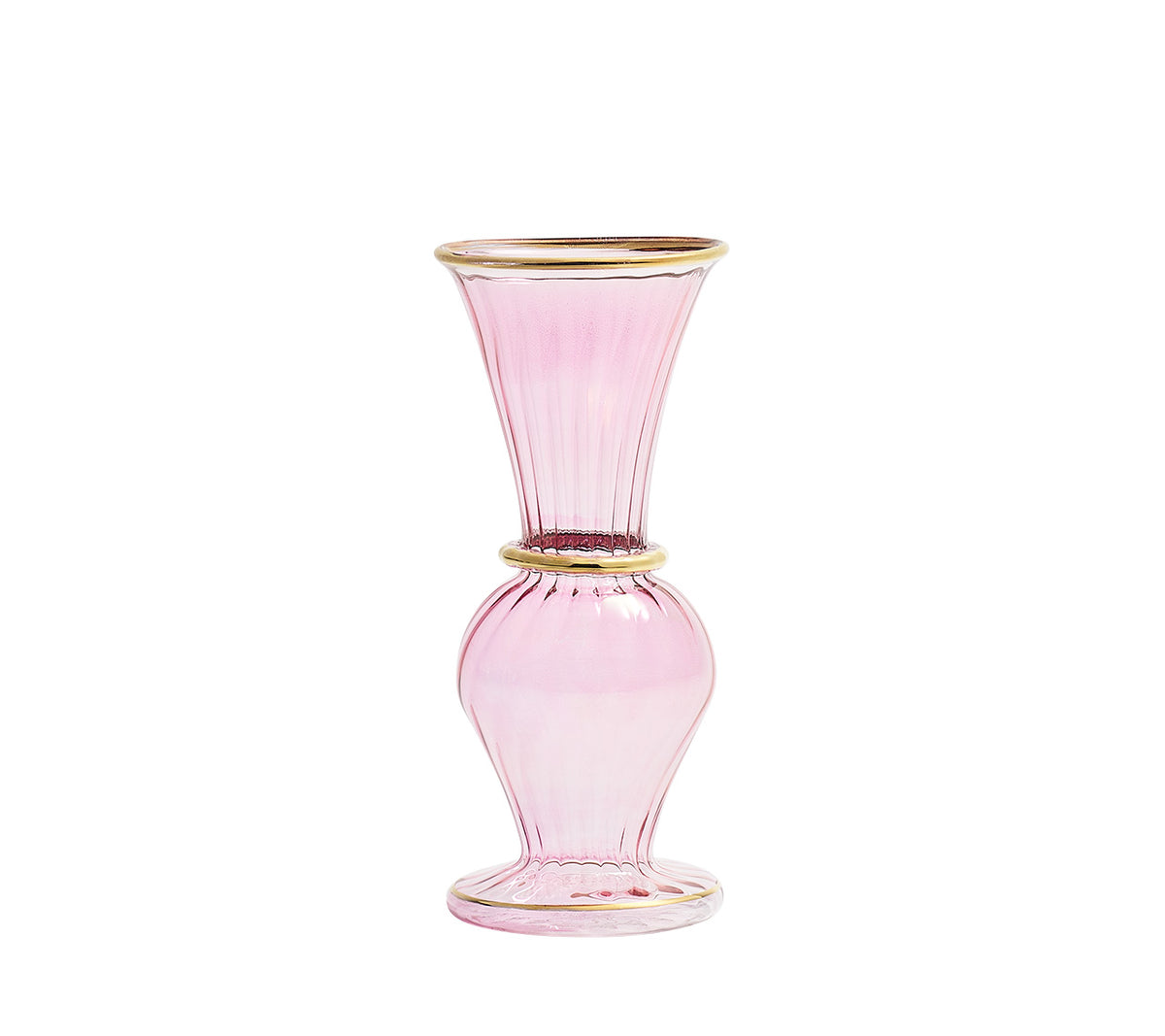 Kim Seybert Luxury Trumpet Bud Vase in Pink
