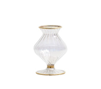 Scallop Bud Vase in Clear