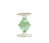 Blossom Candle Holder in Green