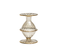 Blossom Candle Holder in Smoke