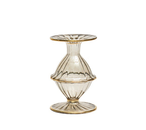 Blossom Candle Holder in Smoke